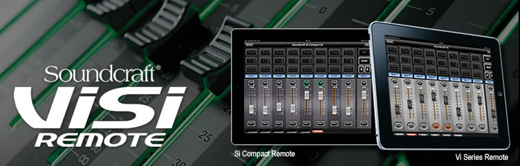 Aplicación de control remoto de Soundcraft para iPad